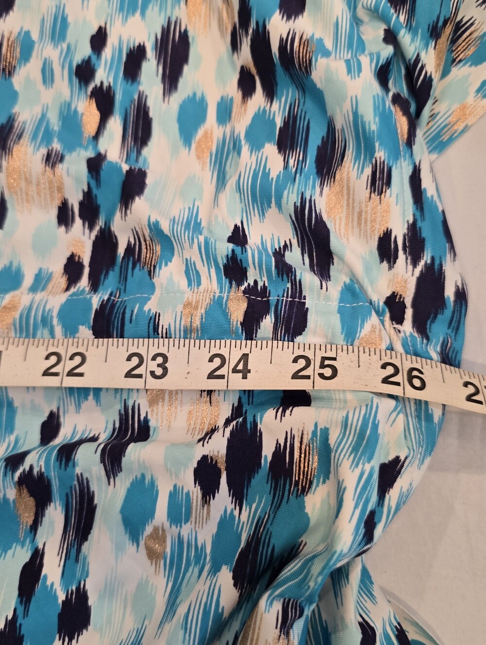 La Blanca swim coverup size 2X caftan blue gold - Picture 9 of 9